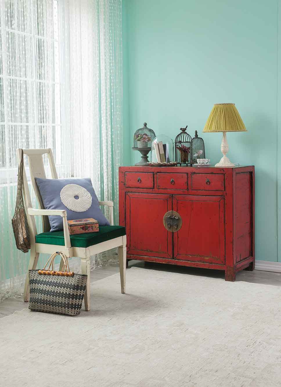 red-cabinet-asian-living-room-interior